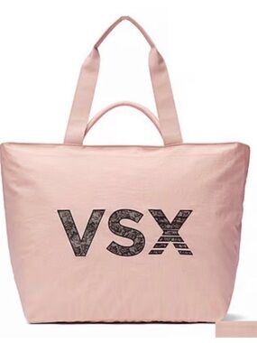 VSX Blush Pink Tote with Black Logo